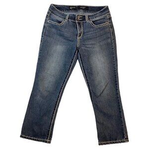 Nine West Blue Jeans Date Night Fit Capri Mid-Rise Womens Size Missy 30/10